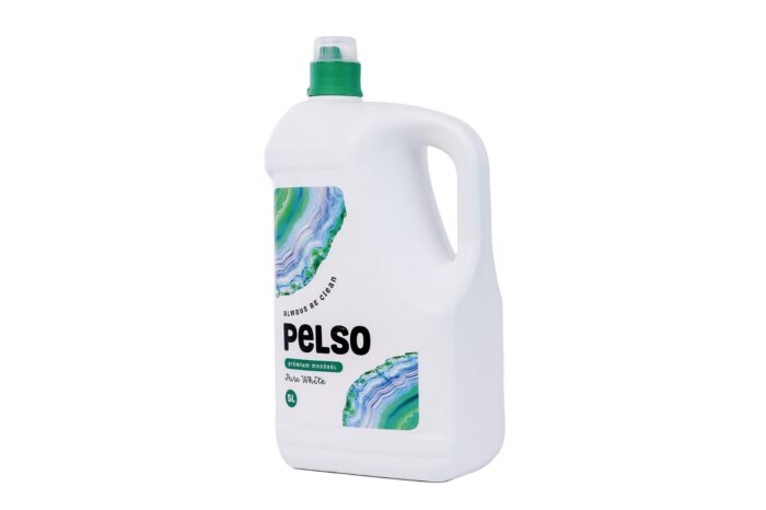 Detergent lichid rufe albe, Pelso White, 5L